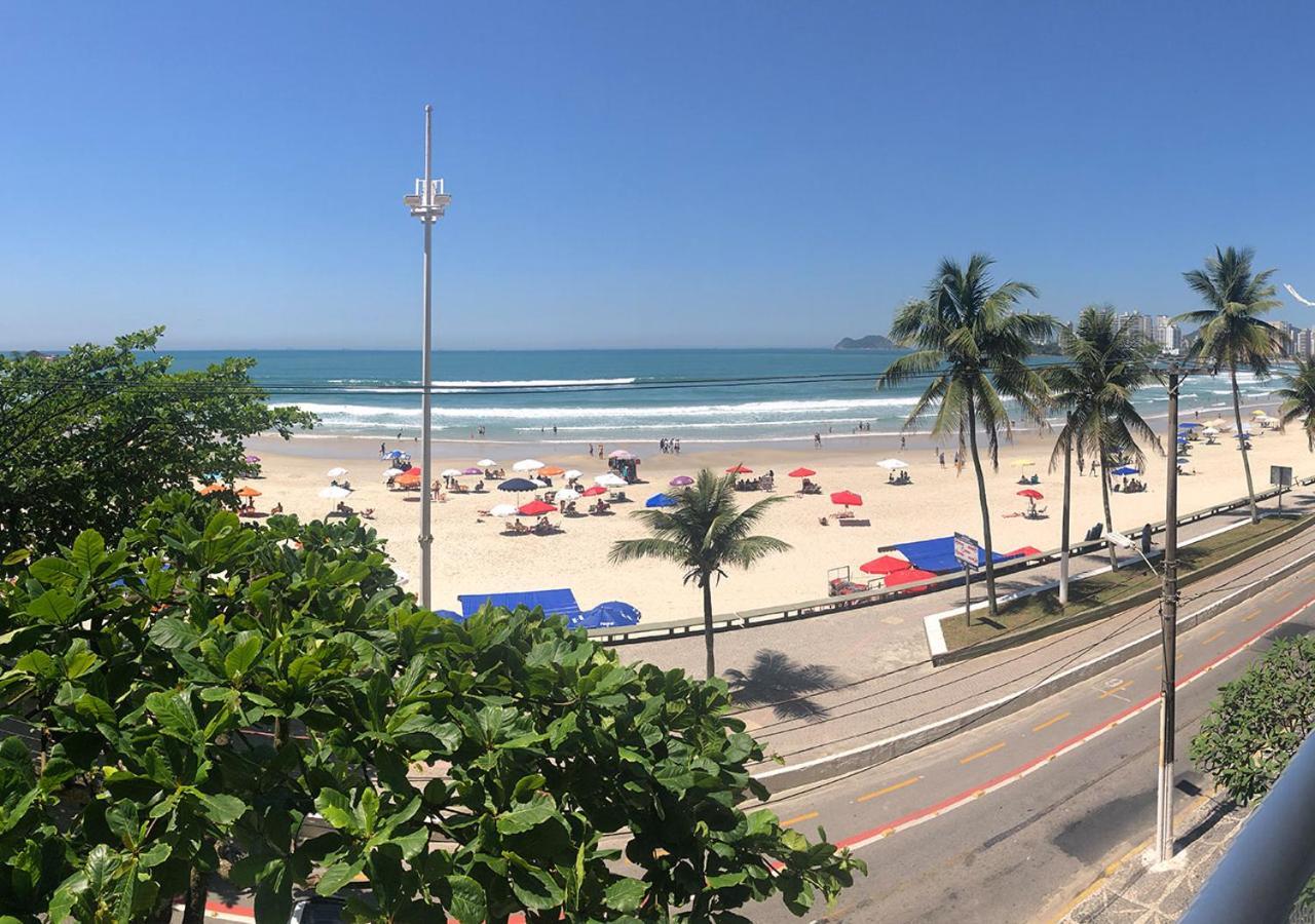 Apto Enorme Pe Na Areia, Vista Linda C/ Academia E Sauna Guarujá Exterior foto